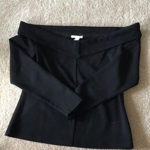 H&M BLACK OFF THE SHOULDER TOP